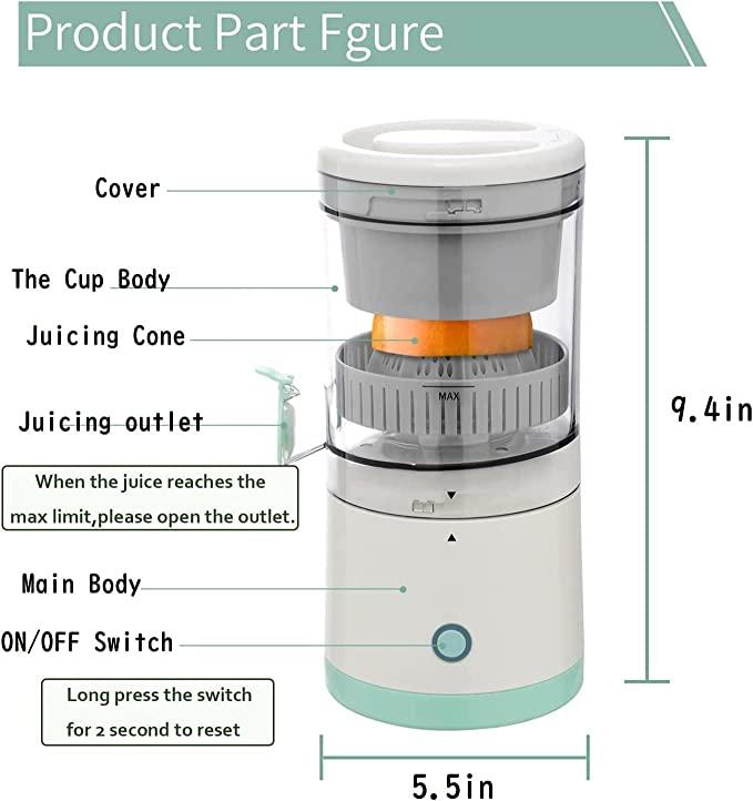 Automatic Electric Citrus Juicer with Lever – Professional Orange & Lemon Juice Extractor